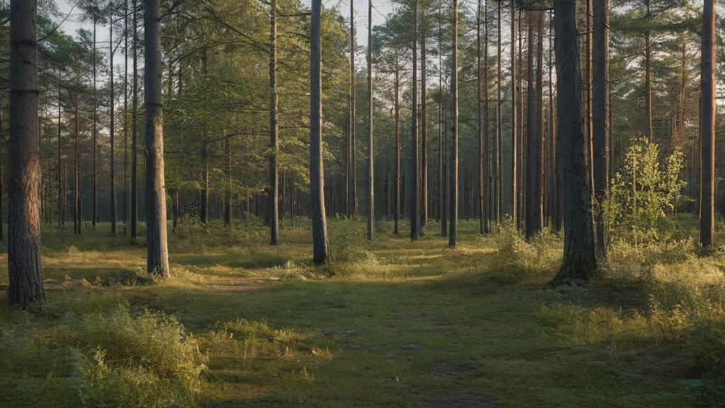 En stilla skogsstig i gryning — bilden representerar balans, eftertanke och vikten av ansvarsfullt spel.